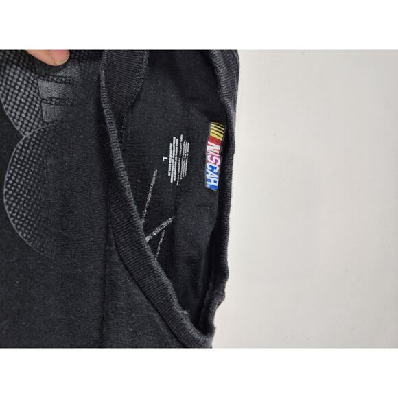 Kyle Bush Nascar Joe Gibbs Racing M&M AOP T-shirt L Gray Black 2009 - Picture 4 of 5